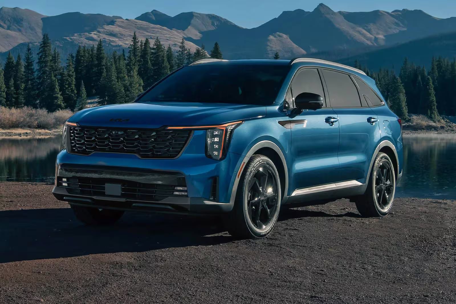 2026 Kia Sorento three-row SUV shown in an outdoor setting.