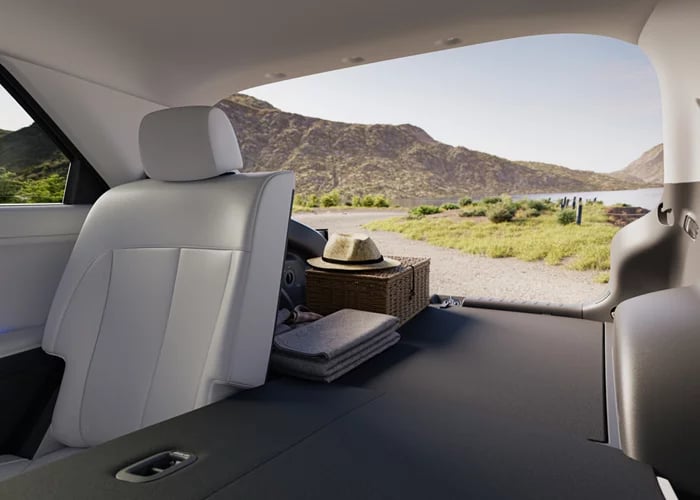 Hyundai IONIQ 5 cargo area with rear seating folded