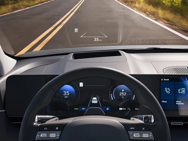 Hyundai IONIQ 5 driver display and advanced assistance technology