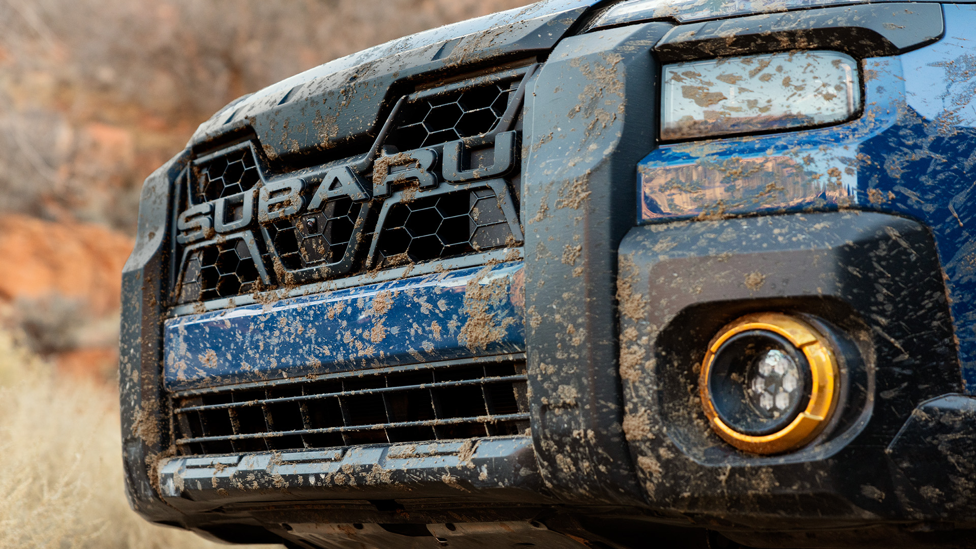 A 2024 Subaru Outback parked on a scenic trail during a bright spring day in Missouri.