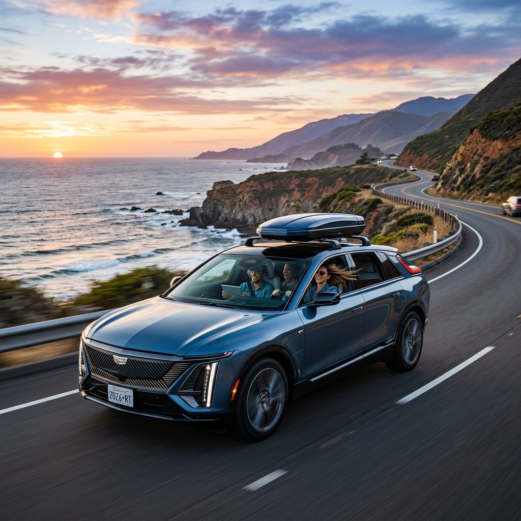 AI generated: cadillac road trip 2026