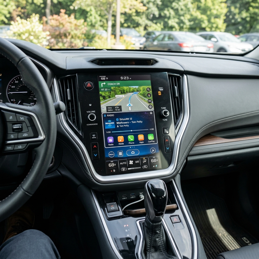 AI generated: subaru 11.6 inch touchscreen