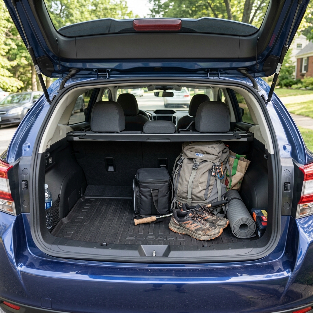 AI generated: subaru impreza cargo area