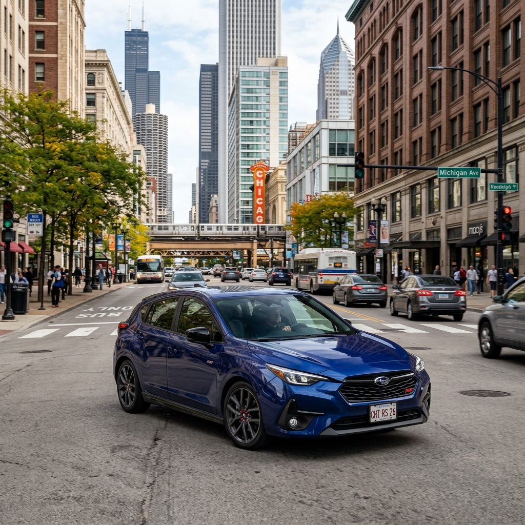 AI generated: 2026 subaru impreza rs trim in chicago il