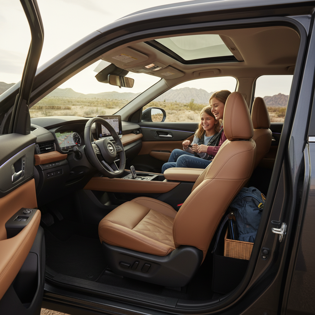 AI generated: Comfort and Space for Family Outings to Red Rock Canyon When planning family excursions to Red Rock Canyon or daily trips through Centennial Hills neighborhoods, interior room and comfort become critical factors. The 2026 Nissan Rogue clearly prioritizes these needs, offering a cabin t