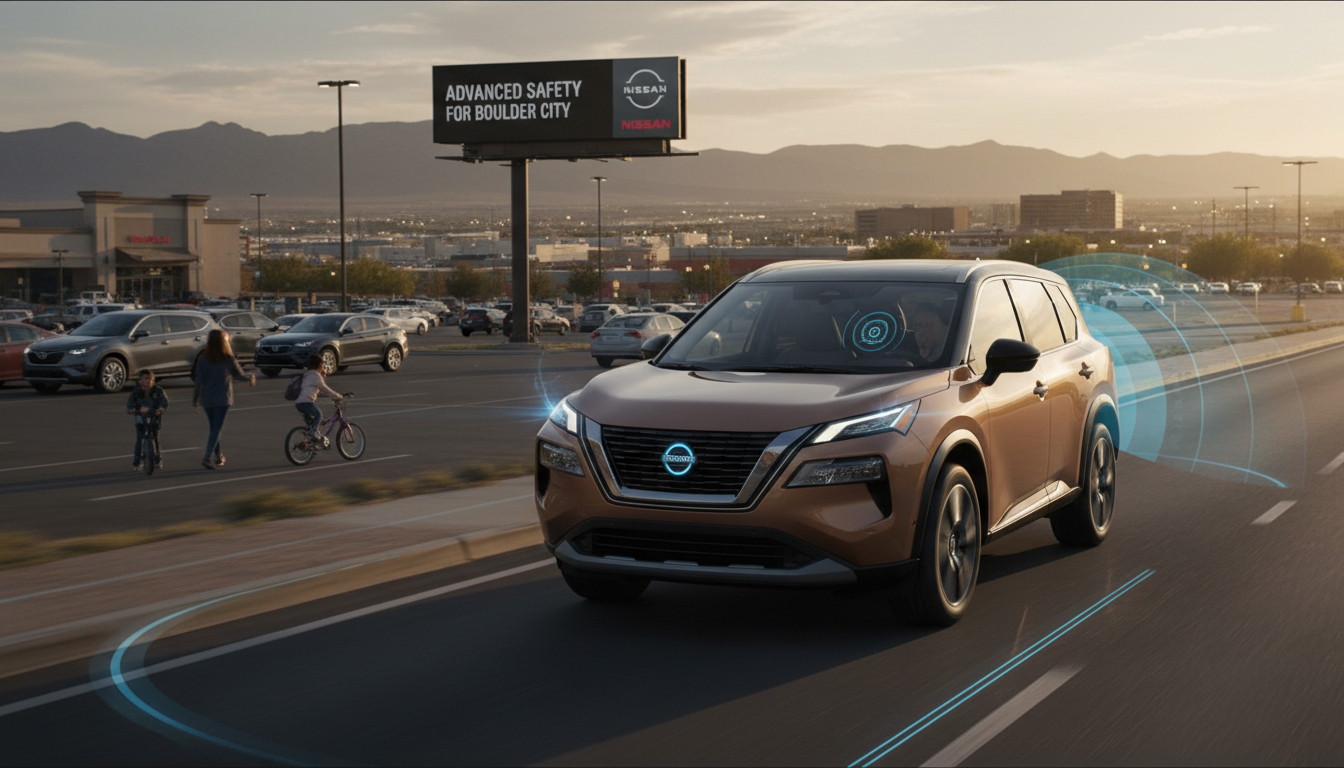 AI generated: Advanced Safety Systems Tailored to Protect Boulder City’s Drivers Navigating the suburban streets and busy shopping areas around Boulder City demands not only confidence but a car equipped to anticipate and respond to hazards. The 2026 Nissan Rogue lineup steps up with a comprehensive