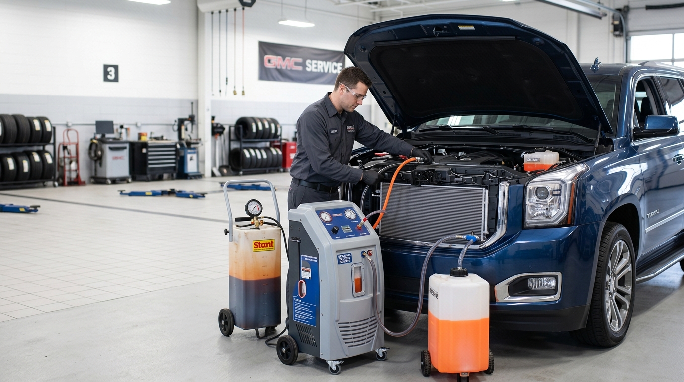 What Is the Average Cost of a Radiator Flush and Cooling System Service for a GMC Yukon? | Newton Chevrolet GMC