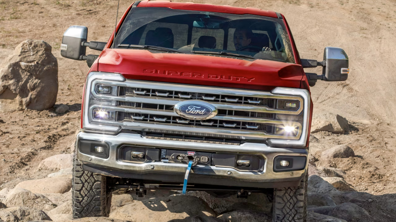 Front 3/4 view of the 2026 Ford F-250 Super Duty in Mattoon