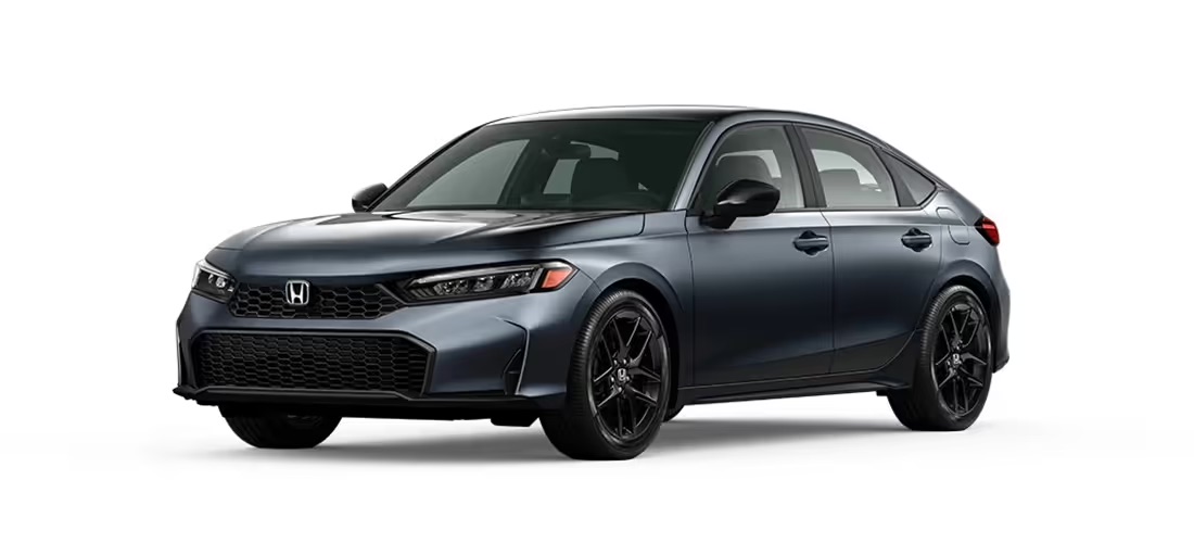 Front 3/4 view of the 2026 Honda Civic