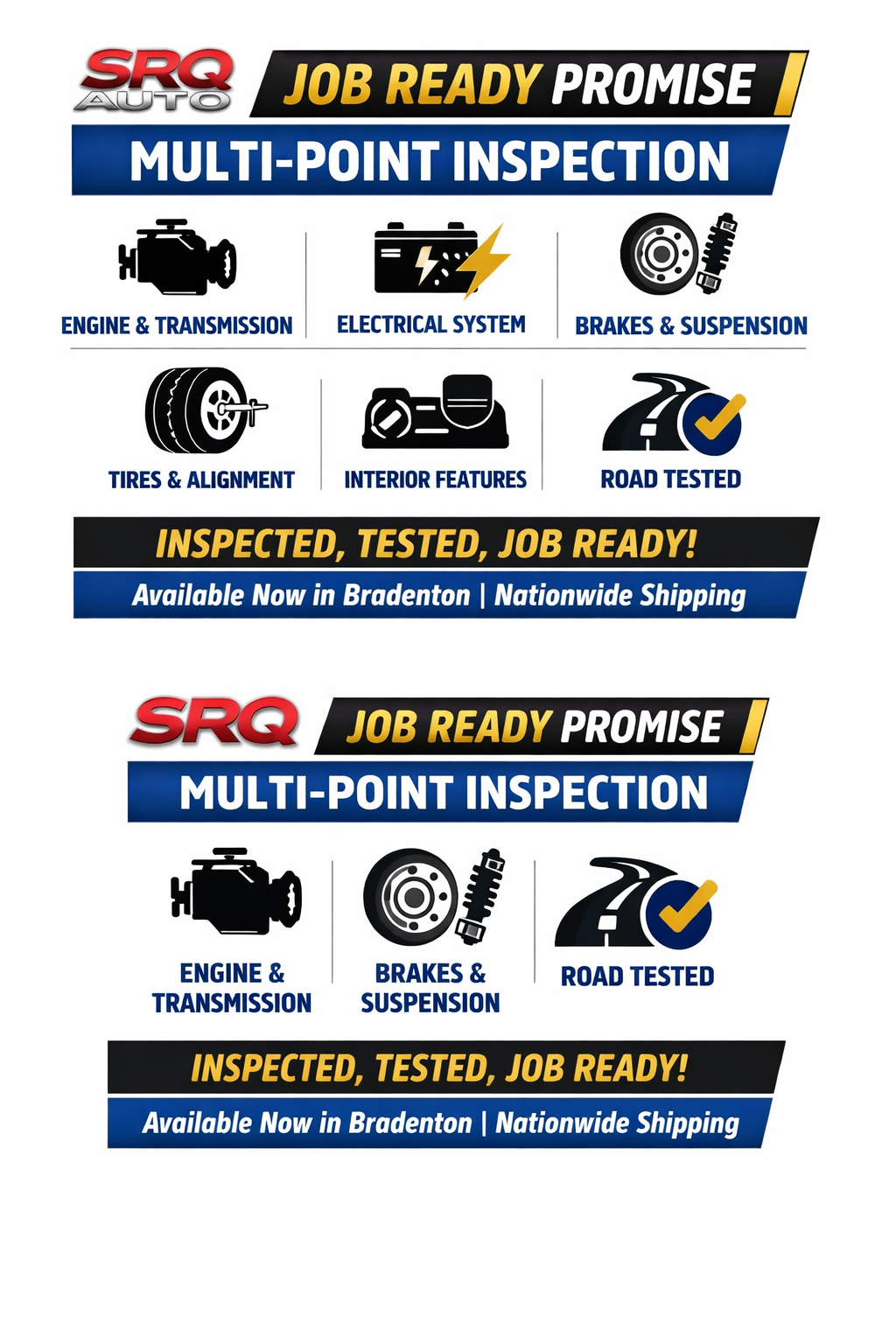 Official vehicle title and warranty documentation for a box truck