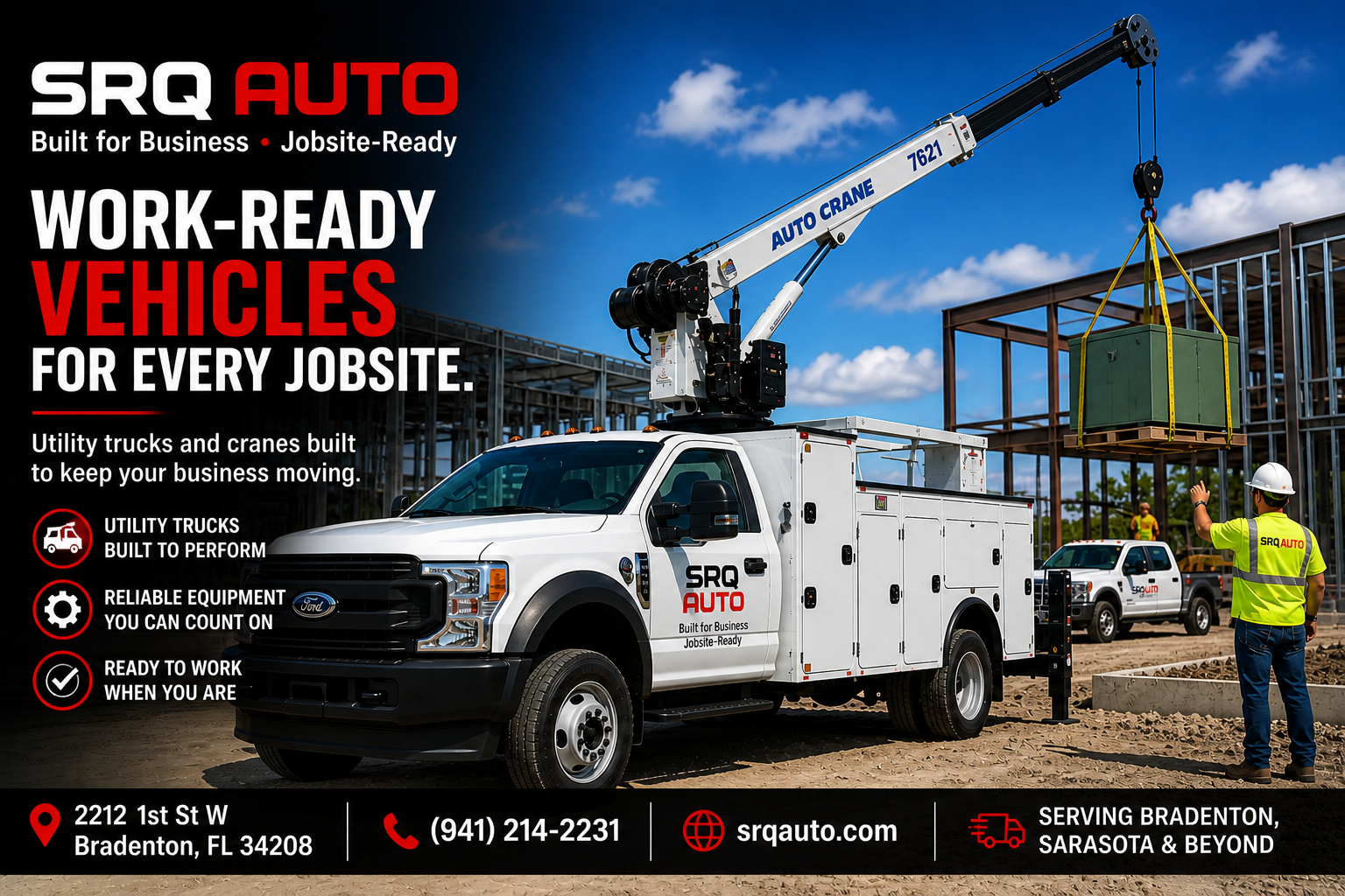 The Powerhouse of Productivity: Why Used Utility Trucks with Cranes are Essential