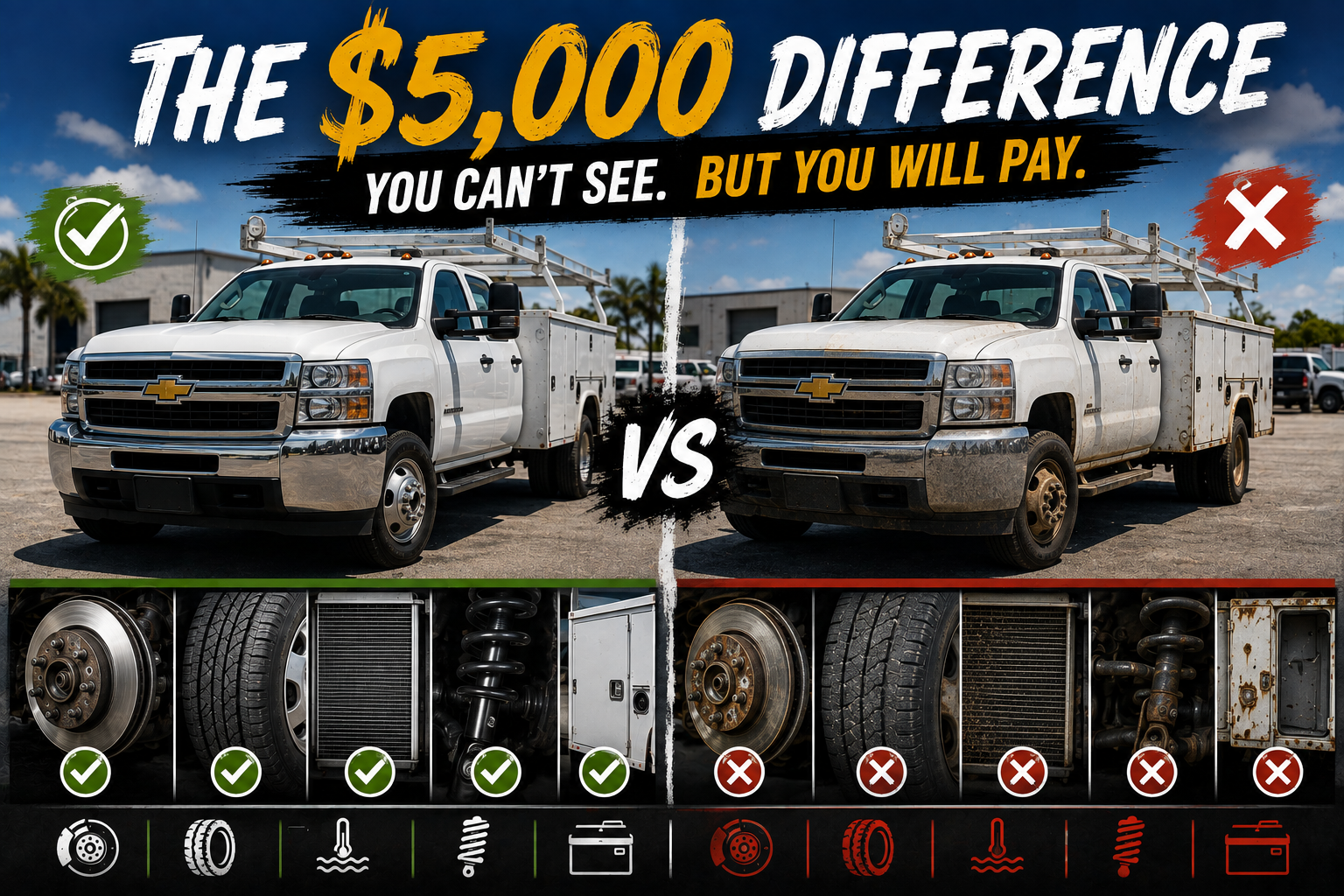 Why Are Two Similar Used Work Trucks Priced So Differently?