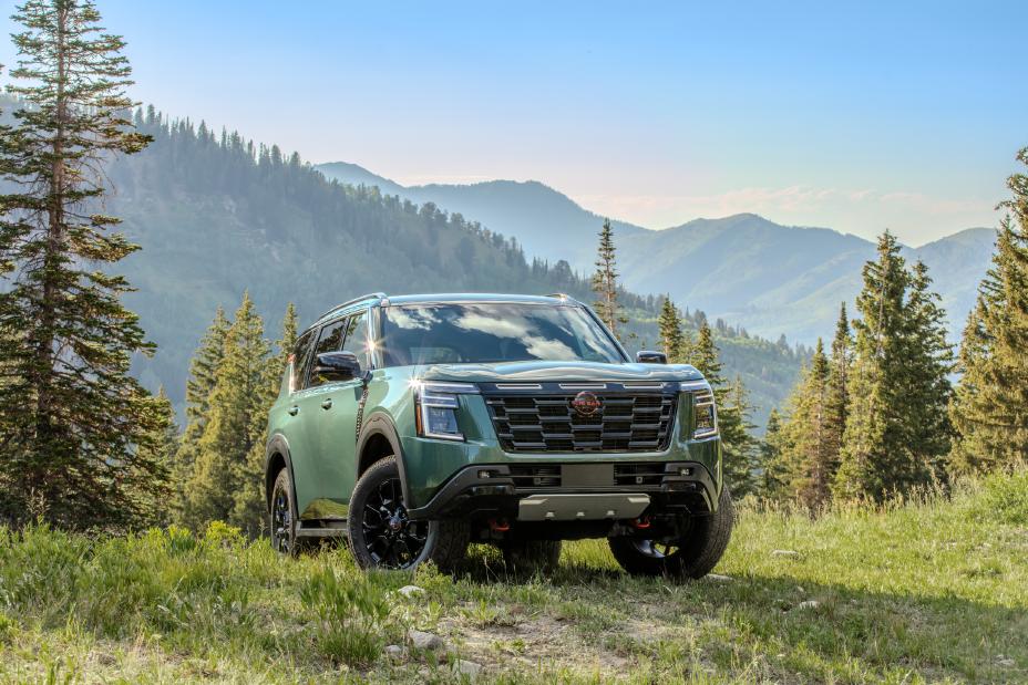 Nissan Armada PRO-4X outdoors near mountainous terrain