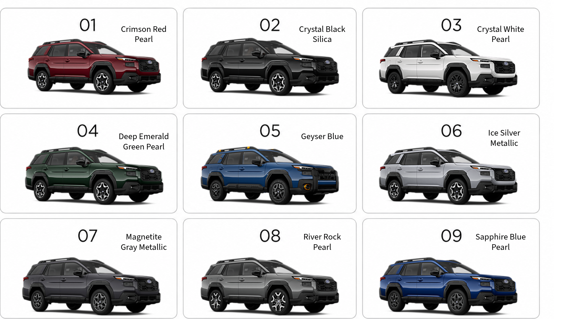 subaru outback color options (1)