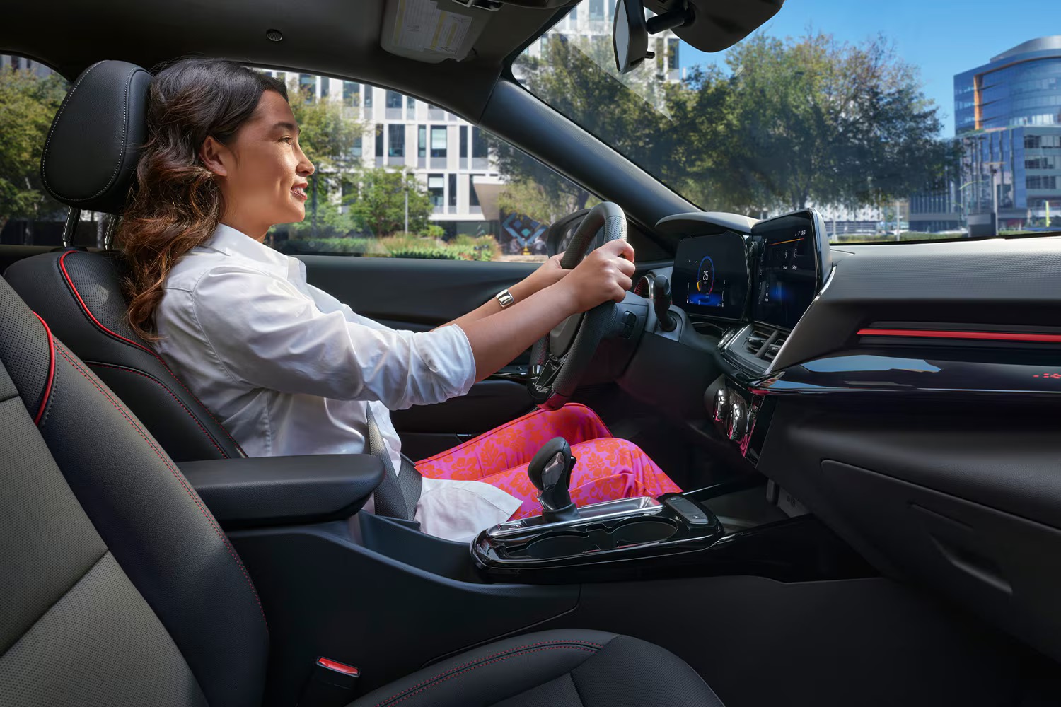 Chevrolet Trax technology and safety feature display