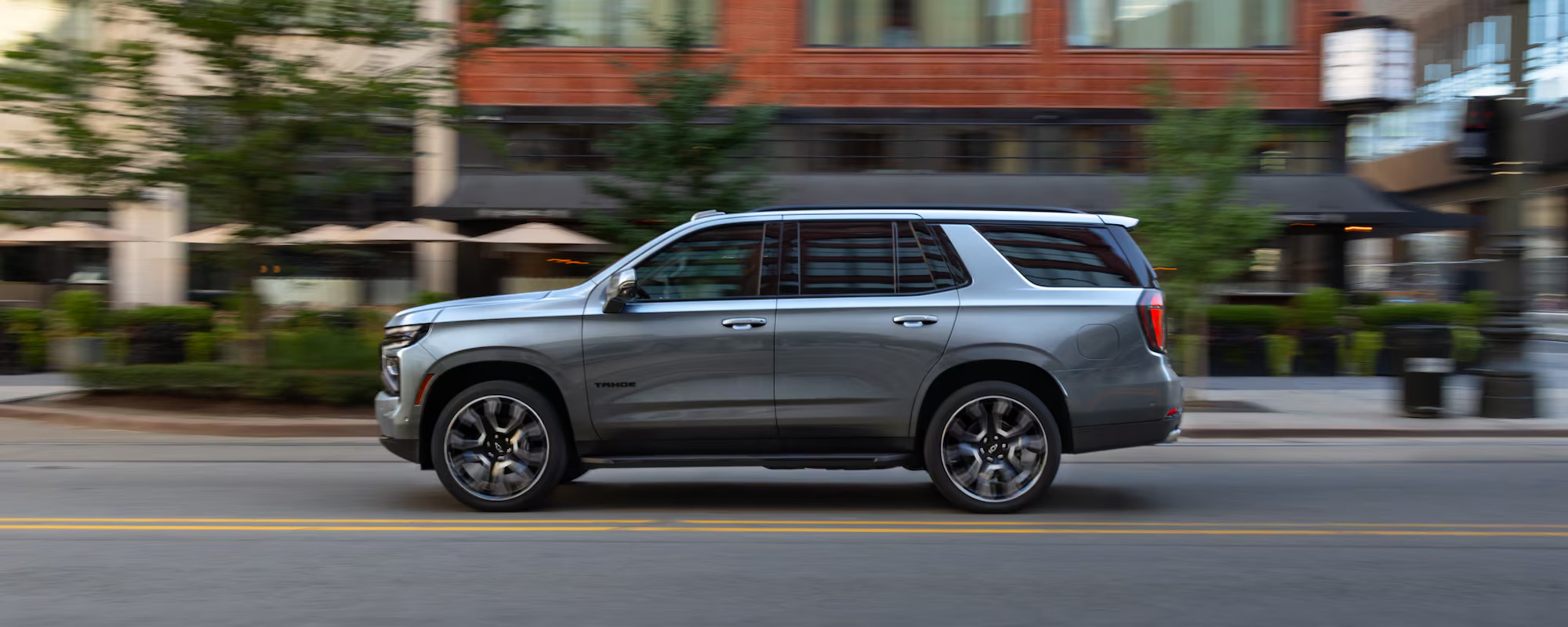 2026 Chevrolet Tahoe driving outdoors