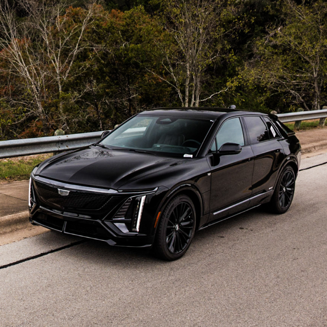 Side profile of a Cadillac LYRIQ EV