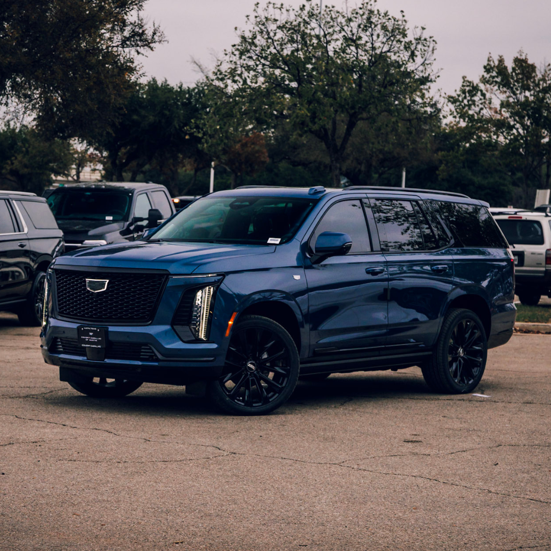 Front view of a Cadillac Escalade