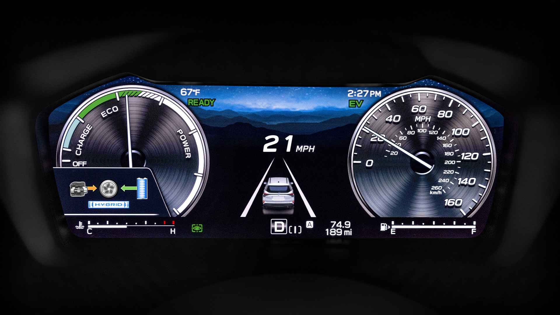 Graphic showing high MPG ratings and fuel pump savings.