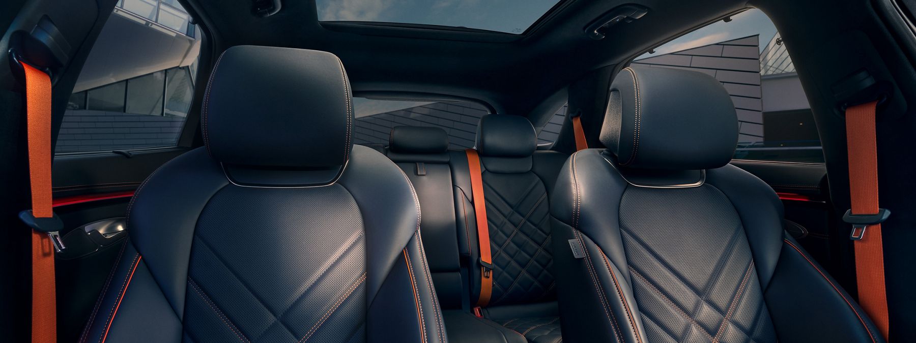 Genesis GV70 luxury interior with premium seating and refined cabin materials.