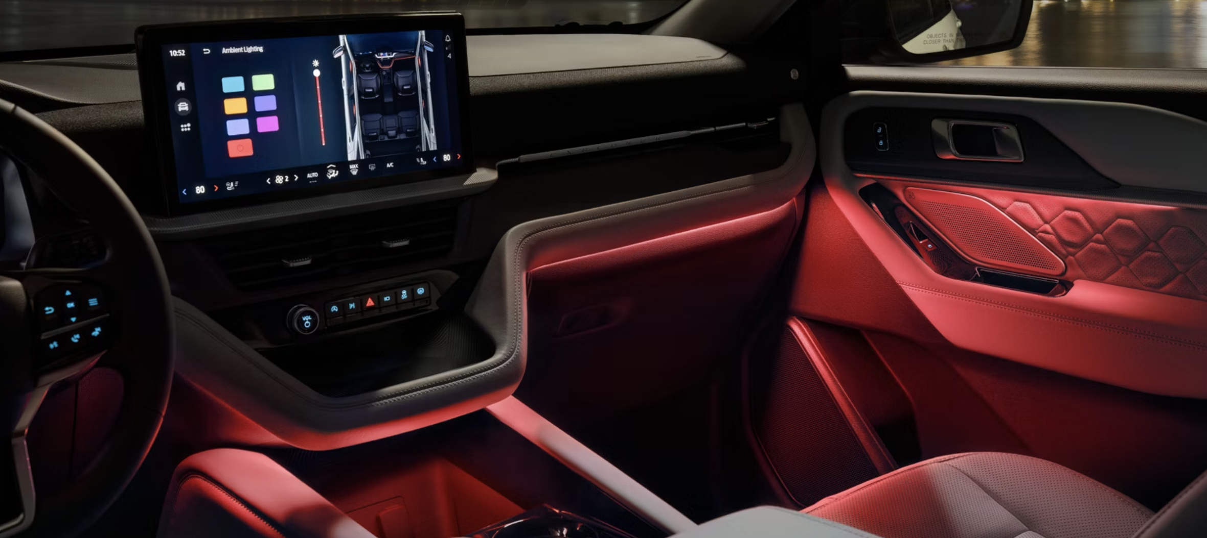 2026 Ford Explorer ambient interior lighting