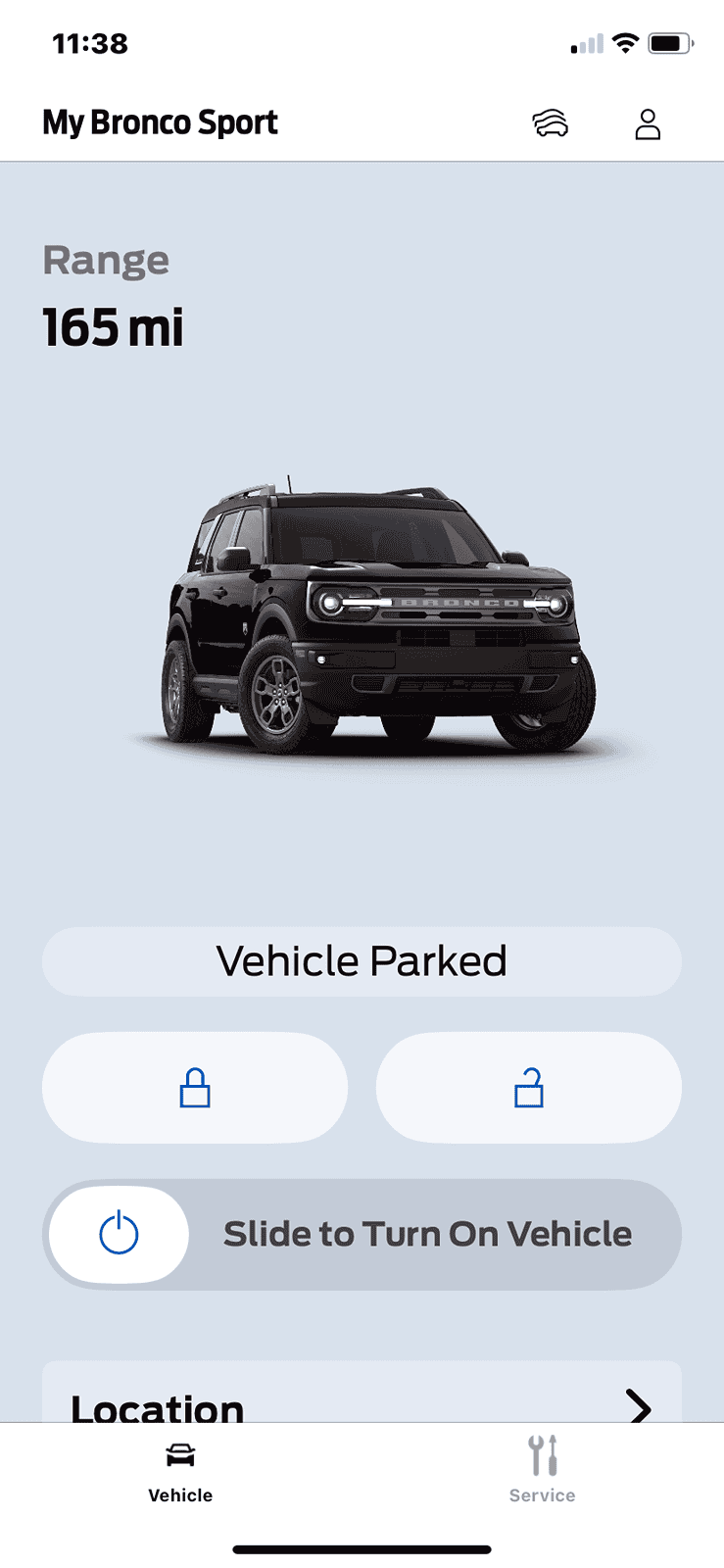 A smartphone showing the FordPass app interface with remote start and vehicle health alert features.