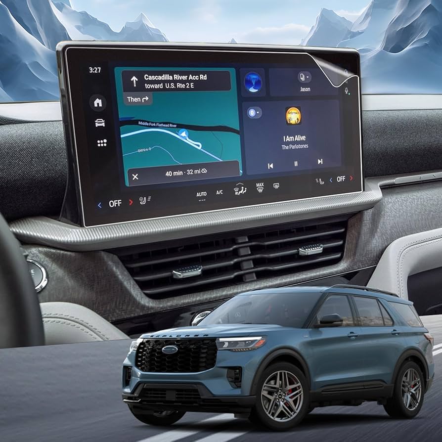The high-tech 13.2-inch center touchscreen in the 2026 Explorer