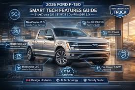 Visual representation of the Ford Co-Pilot360 safety sensors monitoring the road