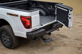 The Pro Access Tailgate in use with a trailer attached
