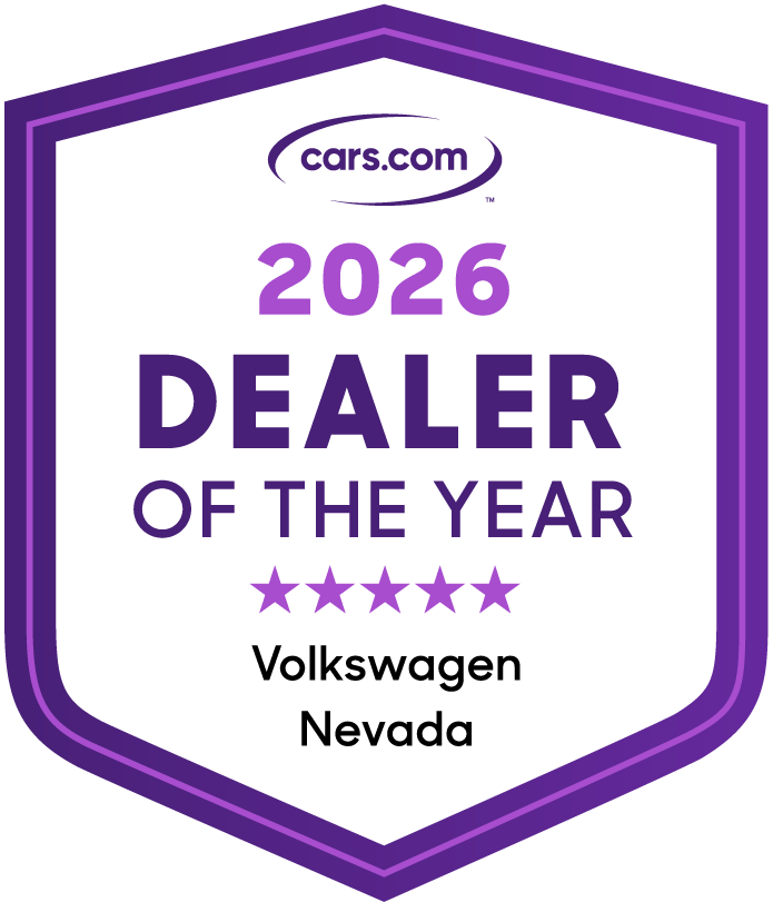cars.com 2026 Dealer of the Year award for Volkswagen Nevada.