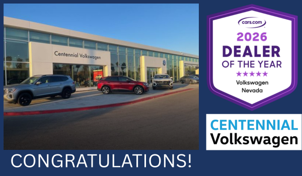Centennial Volkswagen awarded 2026 Dealer of the Year by Cars.com.