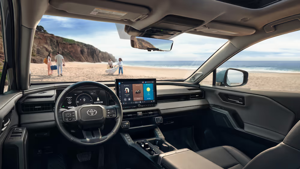 Toyota RAV4 cargo area and family-friendly storage.
