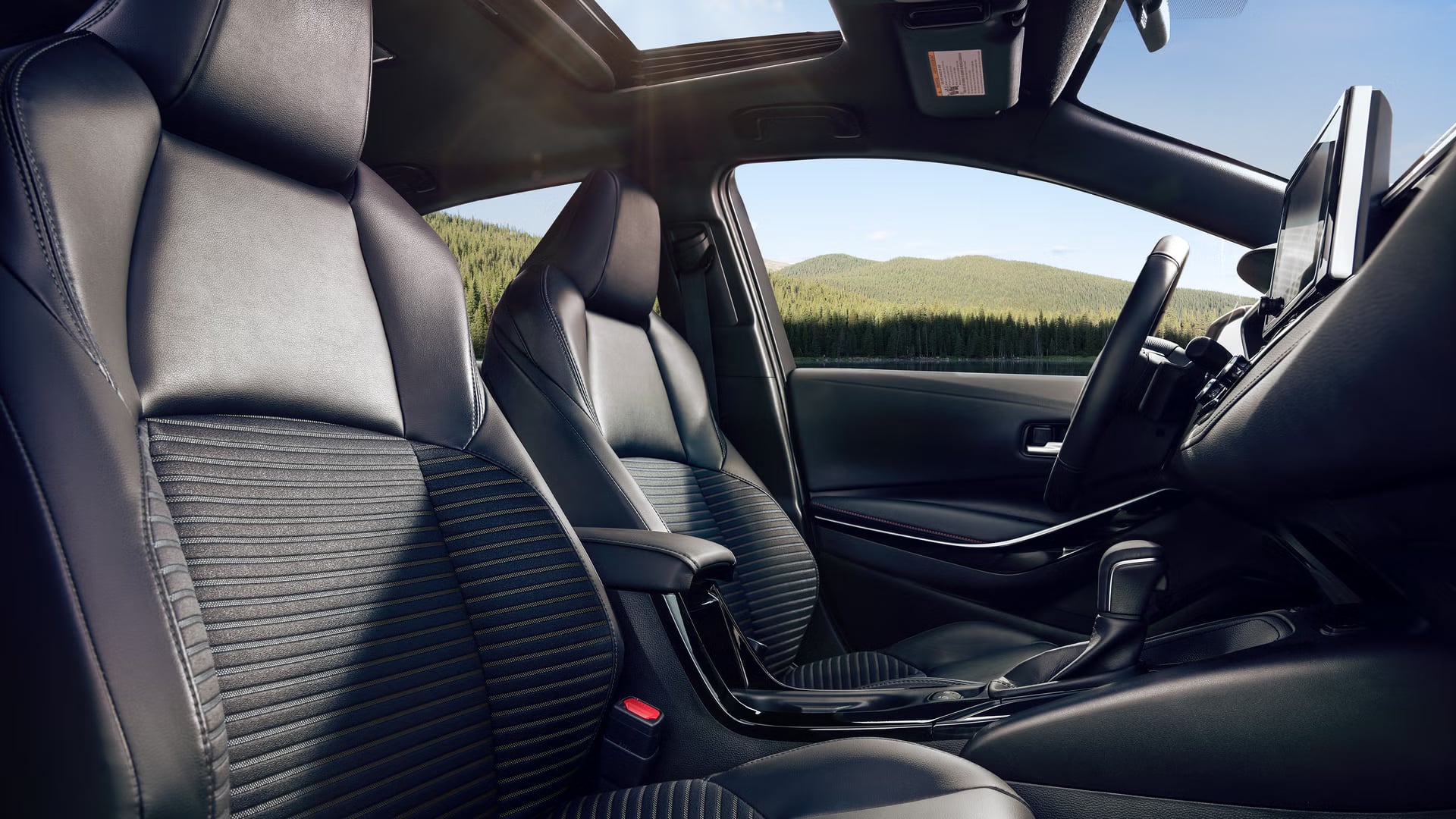 Toyota Corolla interior seating and cabin